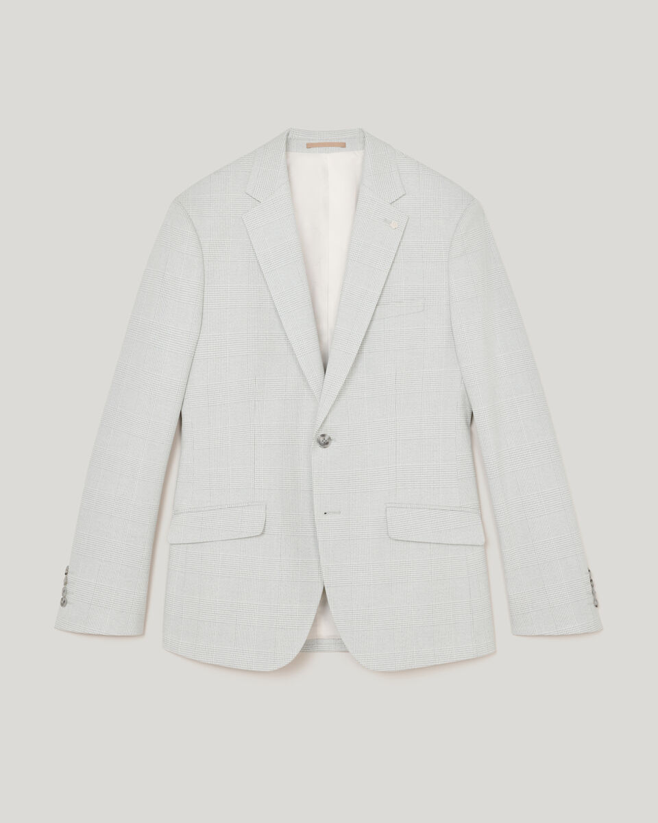Prince of Wales Check Tailored Jacket, Grey Check, hi-res
